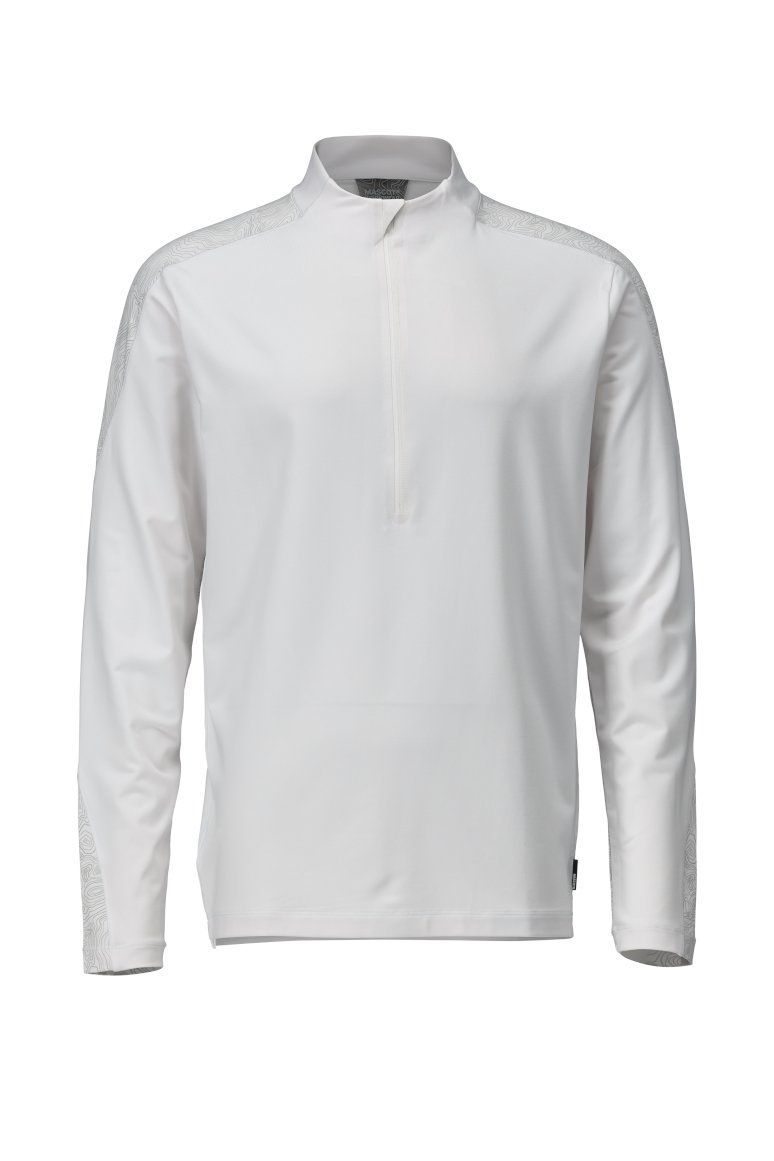 MASCOT CUSTOMIZED T-Shirt, Langarm, mit kurzem Reißverschluss Premium