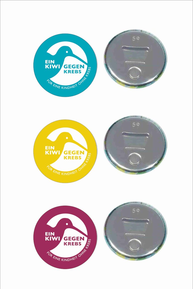 Ein Kiwi gegen Krebs Magnetflaschenöffner