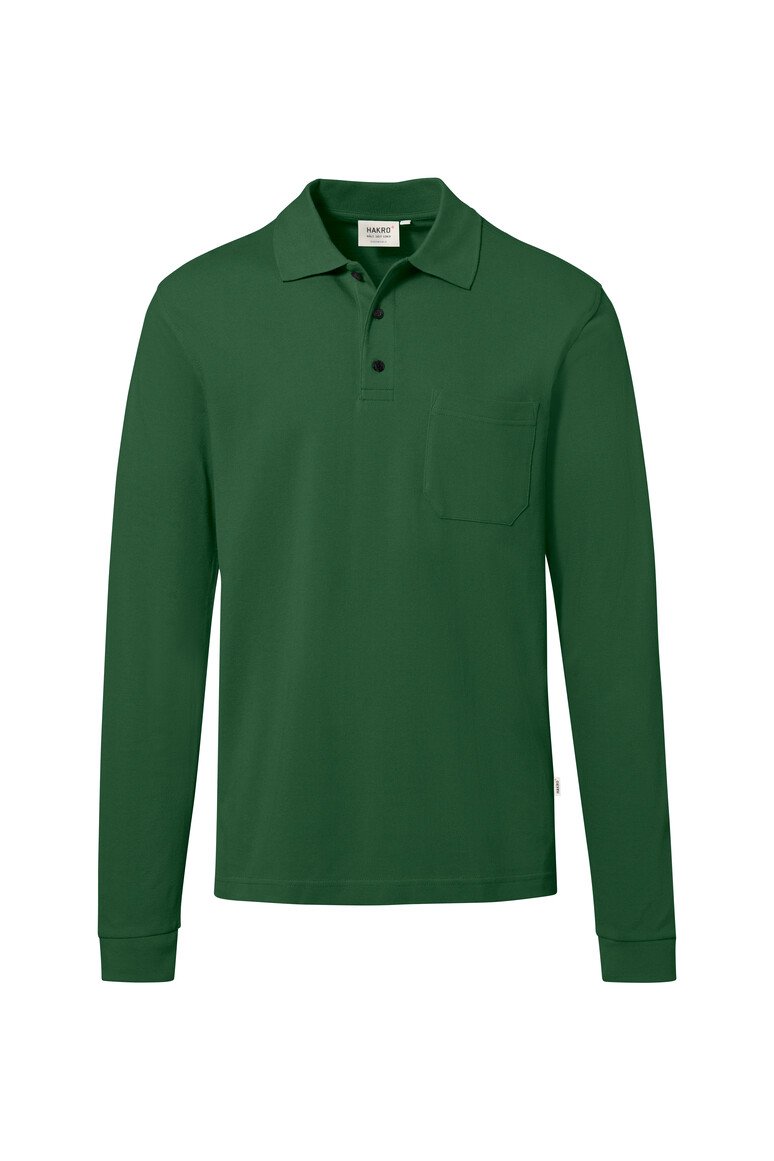HAKRO Pocket-Longsleeve-Polo Unisex MIKRALINAR® ECO